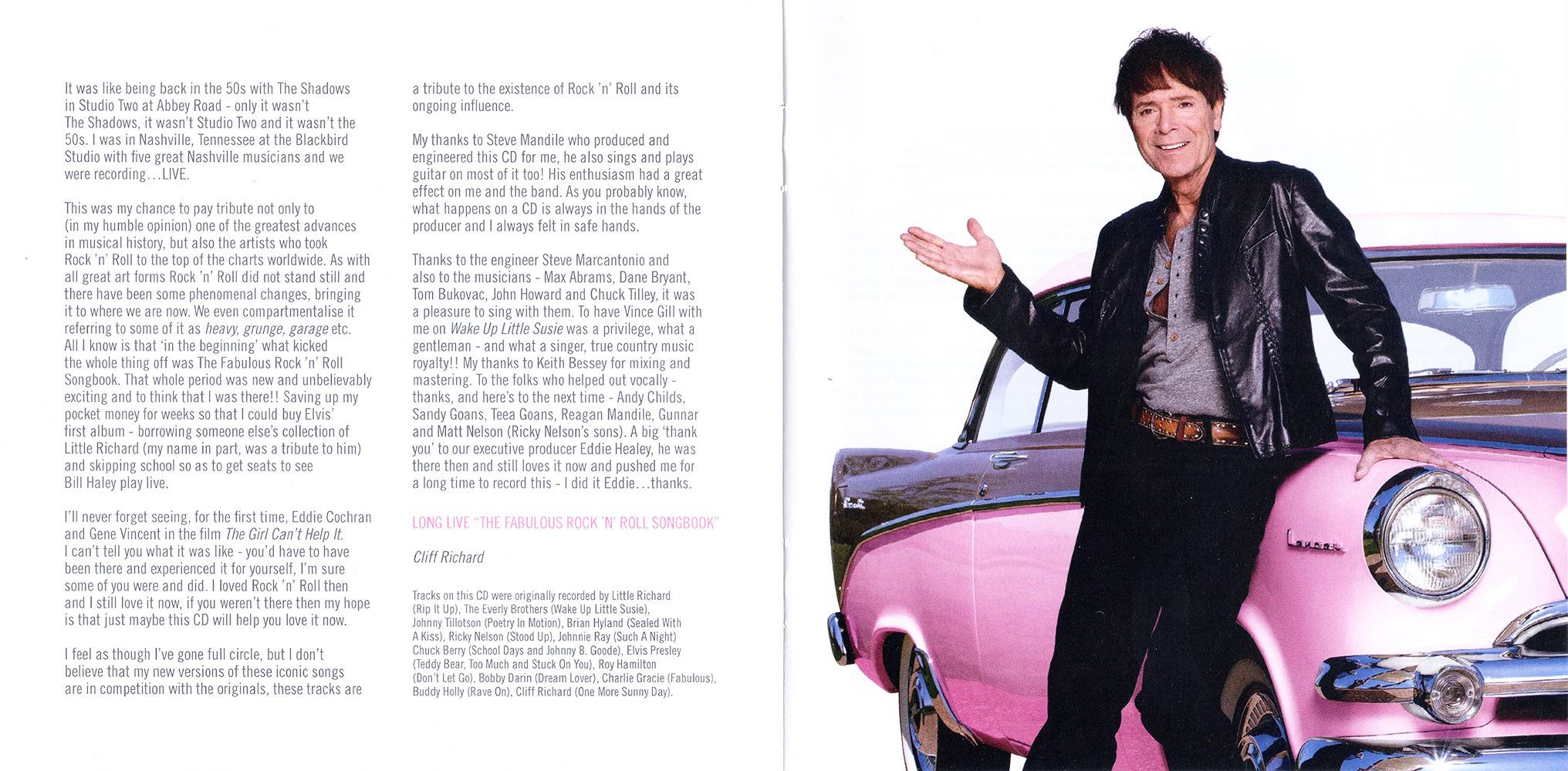 Cliff Richard The Fabulous Rock N Roll Songbook : Booklet 2